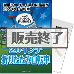 ＜販売終了＞【パネもく！】20インチ折りたたみ自転車（A4パネル付）[当日出荷可]