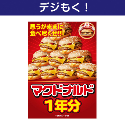【デジもく！】マクドナルド一年分（パネル・目録無し）