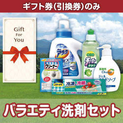 ＜販売終了＞【ギフト券】バラエティ洗剤セット（目録のみ）