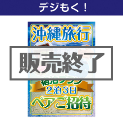 ＜販売終了＞【デジもく！】沖縄旅行 宿泊プラン ペアご招待（パネル・目録無し）＜決済方法：銀行振込のみ＞