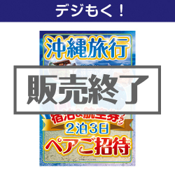 ＜販売終了＞【デジもく！】沖縄旅行 宿泊&航空券プラン ペアご招待（パネル・目録無し）＜決済方法：銀行振込のみ＞