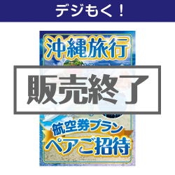 ＜販売終了＞【デジもく！】沖縄旅行 航空券プラン ペアご招待（パネル・目録無し）＜決済方法：銀行振込のみ＞