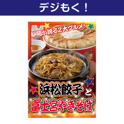 ＜販売終了＞【デジもく！】浜松餃子と富士宮やきそば（パネル・目録無し）