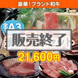 ＜販売終了＞【楽々まとめ買い景品セット：当選者3名様向け】ブランド和牛 3点セット
