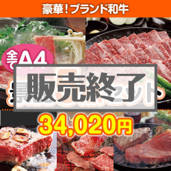 ＜販売終了＞【楽々まとめ買い景品セット：当選者5名様向け】ブランド和牛 5点セット [送料無料・全品目録パネル付・当日出荷可]