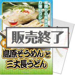 ＜販売終了＞【パネもく！】島原 手延べそうめんと手延べ三丈長うどん（A4パネル付）[当日出荷可]