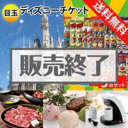 ＜販売終了＞【楽々まとめ買い景品セット：当選者5名様向け】ディズニーチケット 5点セット [送料無料・全品目録パネル付・当日出荷可]
