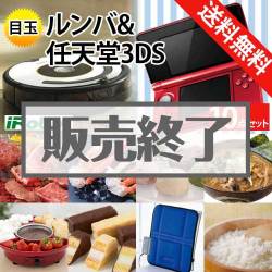 ＜販売終了＞【楽々まとめ買い景品セット：当選者10名様向け】ルンバ＆任天堂3DS 10点セット[送料無料・全品目録パネル付・当日出荷可]