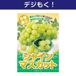 ＜季節限定＞【デジもく！】シャインマスカット（パネル・目録無し）　※販売期間：3/24 10時～7/31 10時