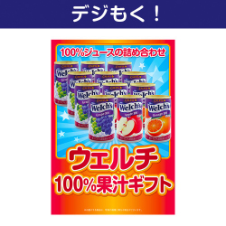 【デジもく！】ウェルチ100％果汁ギフト（パネル・目録無し）