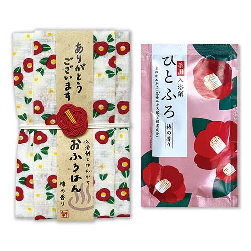 商品名【慶香】ゆきこ❤紅白椿のお正月リース ＊フラワーリース おふろはん（椿）【現物】 - 景品パーク