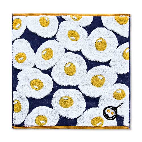 今治ジャガードタオルハンカチ（目玉焼き）【現物】