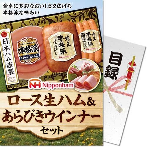 【パネもく！】ニッポンハム ロース生ハム＆あらびきウインナーセット