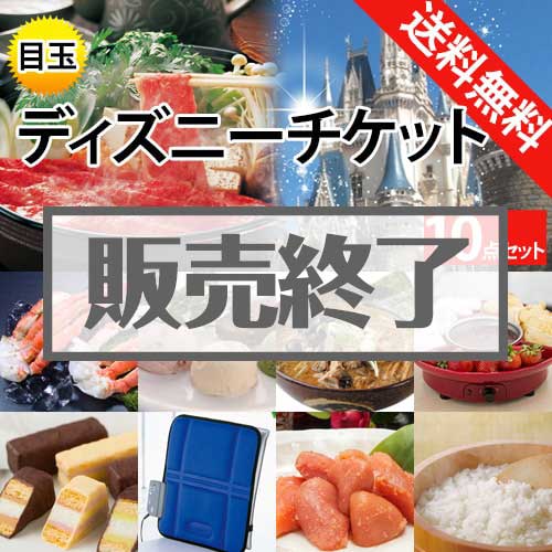 ＜販売終了＞【楽々まとめ買い景品セット：当選者10名様向け】ディズニーチケット 10点セット [送料無料・全品目録パネル付・当日出荷可]