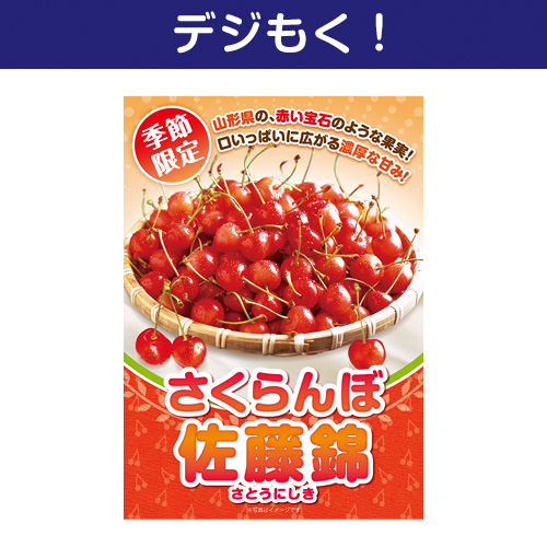 ＜季節限定＞【デジもく！】山形県産さくらんぼ「佐藤錦」500g（パネル・目録無し）