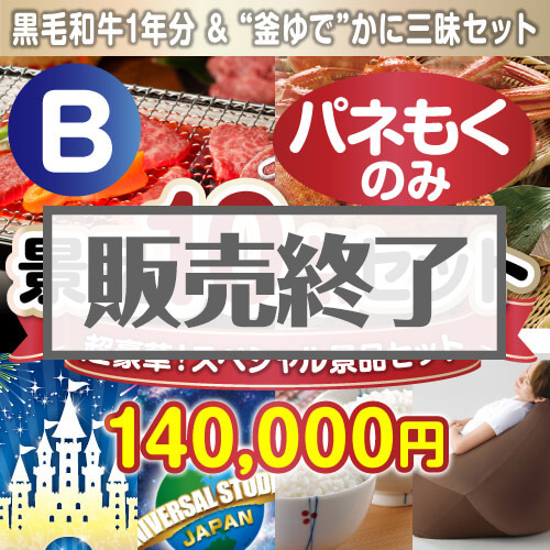 ＜販売終了＞【楽々まとめ買い景品セット：当選者10名様向け】全てパネもく！超豪華スペシャル景品10点セットＢコース [送料無料・全品目録パネル付・当日出荷可]