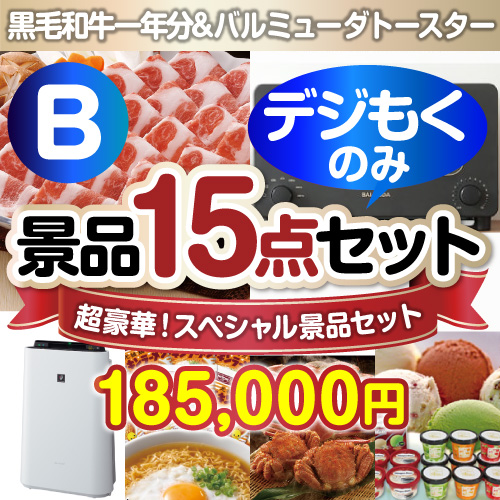 ＜販売終了＞【オンラインで完結！当選者15名様向け】全てデジもく！超豪華スペシャル景品15点セットＢコース（パネル・目録無し）