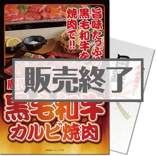＜販売終了＞【パネもく！】鹿児島県産黒毛和牛カルビ焼肉（A3パネル付）[当日出荷可]