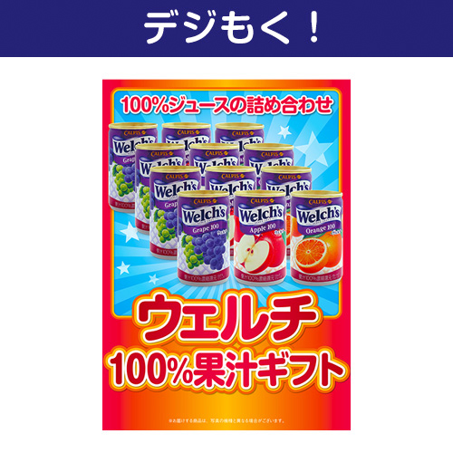 【デジもく！】ウェルチ100％果汁ギフト（パネル・目録無し）