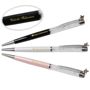 ペンチャーム付き　クリスタルペン　 名入れ