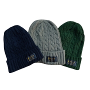 ニットキャップ　ケーブル