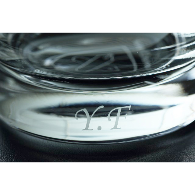 旧図書館大時計ペアグラス　名入れ