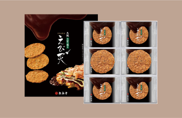 大阪お好み焼きえび天(20袋入)｜海老御菓子處 桂新堂 【 公式 】 えび