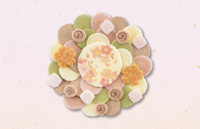 お花見えびせんべい