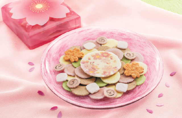 お花見えびせんべい