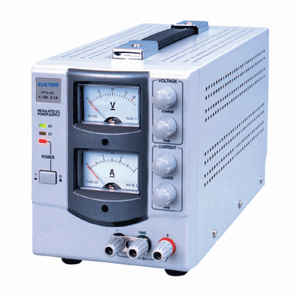 CUSTOM 直流安定化電源 (アナログメータ) 30V5A AP-3005 計測器ランド