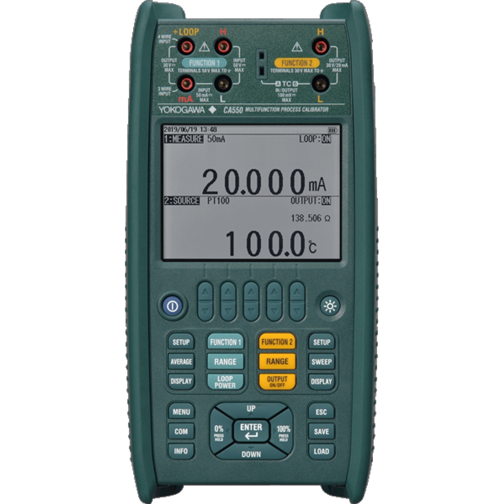 横河計測 CA500シリーズ マルチファンクションプロセスキャリブレータ 上位モデル CA550