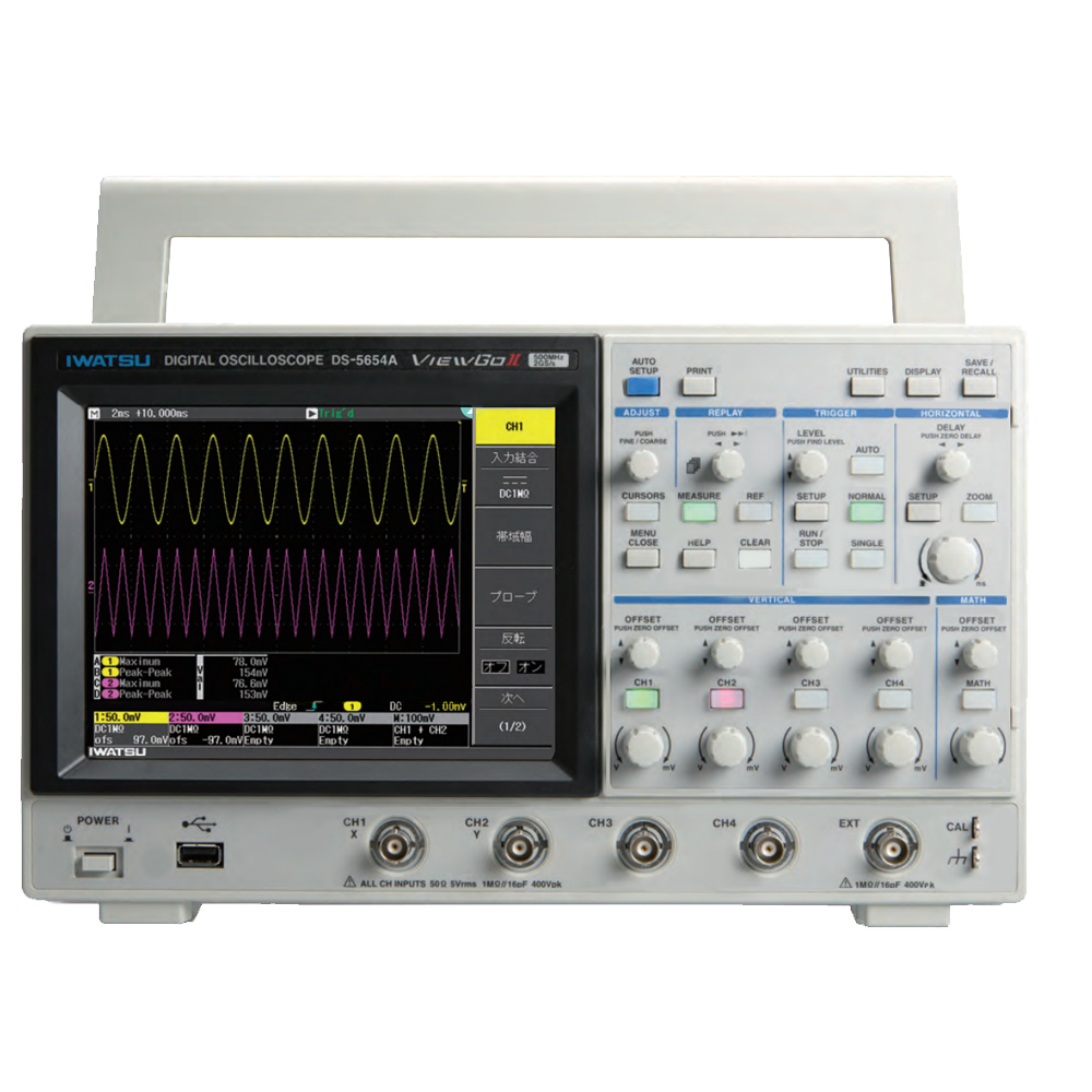 岩崎通信機 ViewGo II デジタルオシロスコープ 4ch 500MHz DS-5654A