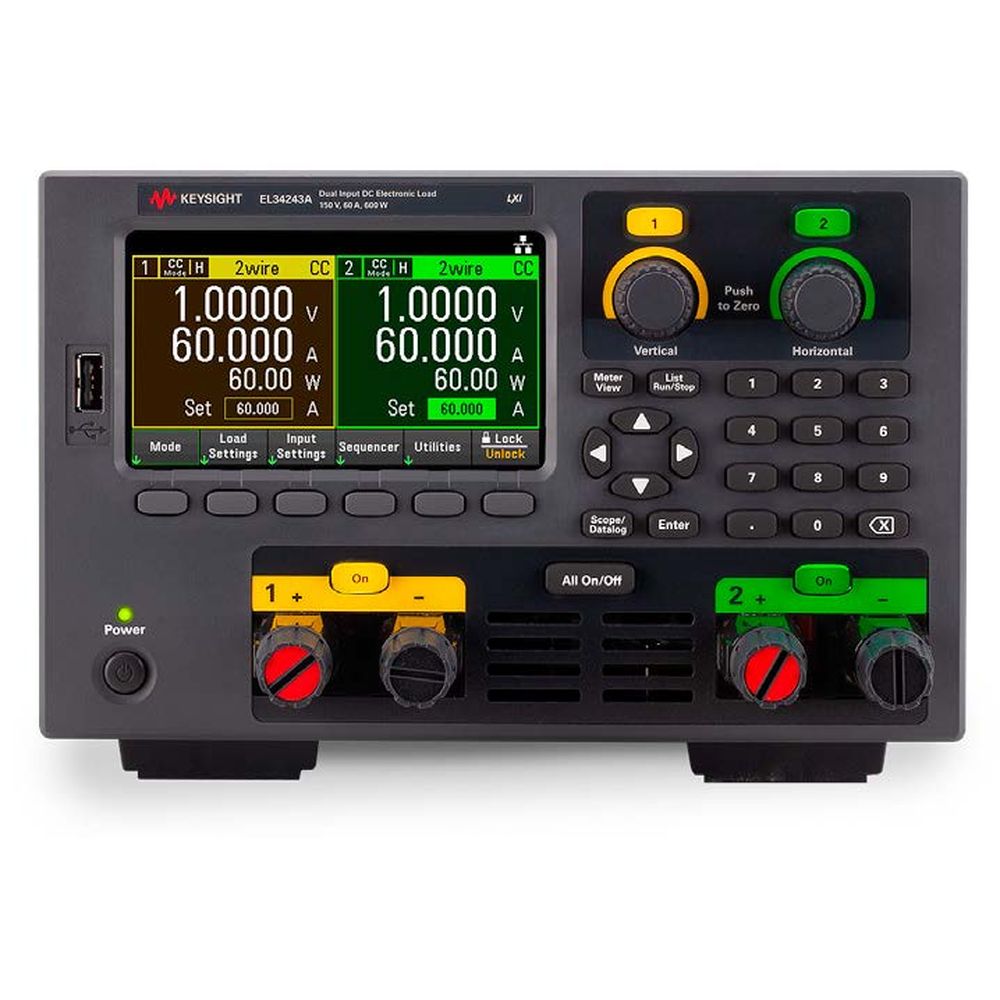 【お問合せ商品】Keysight DC電子負荷 600W デュアル入力 ベンチトップ 電子負荷 150V 60A EL34243A
