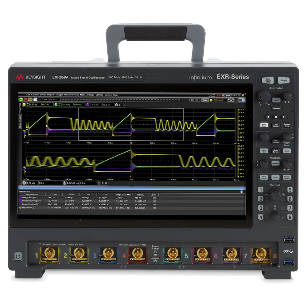 【お問合せ商品】Keysight  Infiniium EXRシリーズ オシロスコープ：500 MHz、8チャネル EXR058A