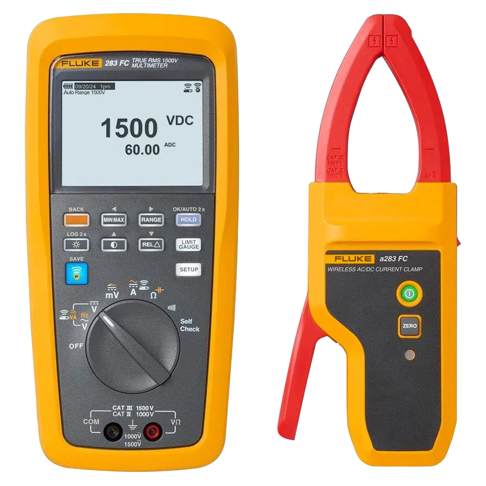 Fluke ソーラーPV 用 キット デジタル・マルチメーター+ワイヤレス電流クランプ Fluke 283 FC/PV