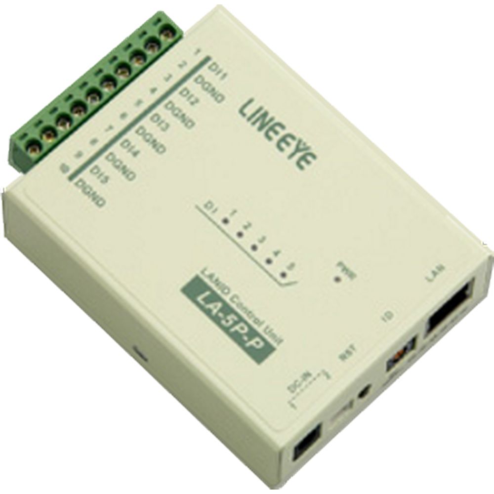 ラインアイ LAN接続型デジタルIOユニット (5入力) LA-5P-P(G)
