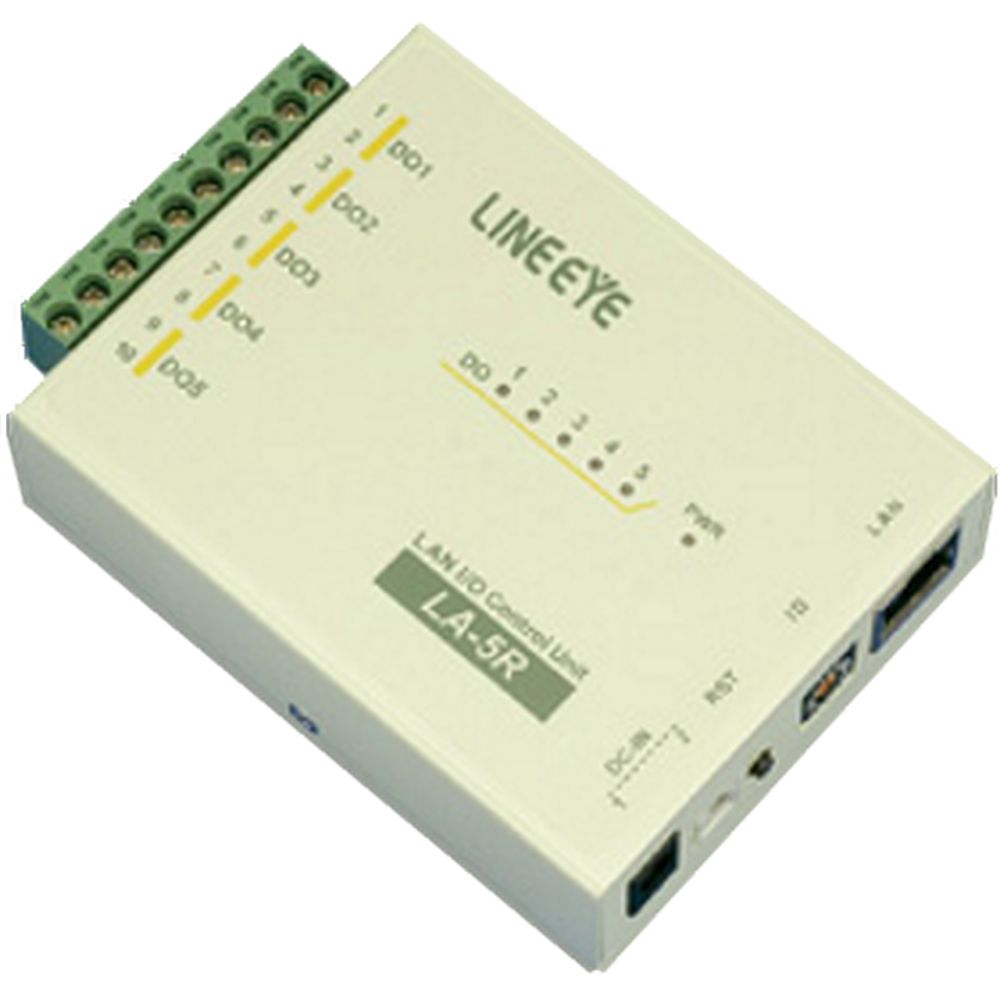 ラインアイ LAN接続型デジタルIOユニット (5出力) LA-5R(G)