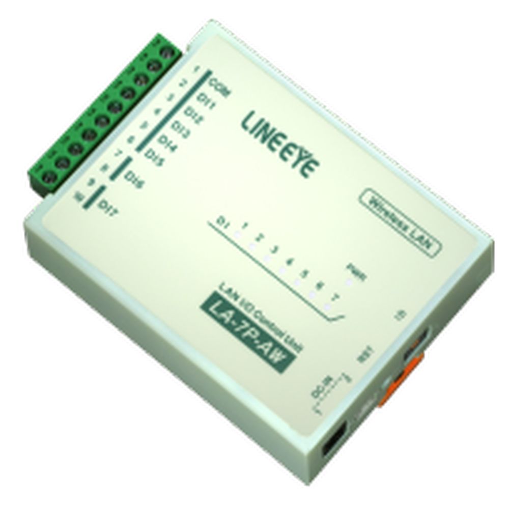 ラインアイ 無線LAN接続型デジタルIOユニット (7入力) LA-7P-AW