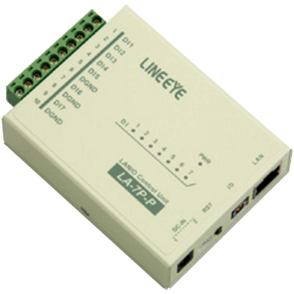 ラインアイ LAN接続型デジタルIOユニット (7入力) LA-7P-P(G)