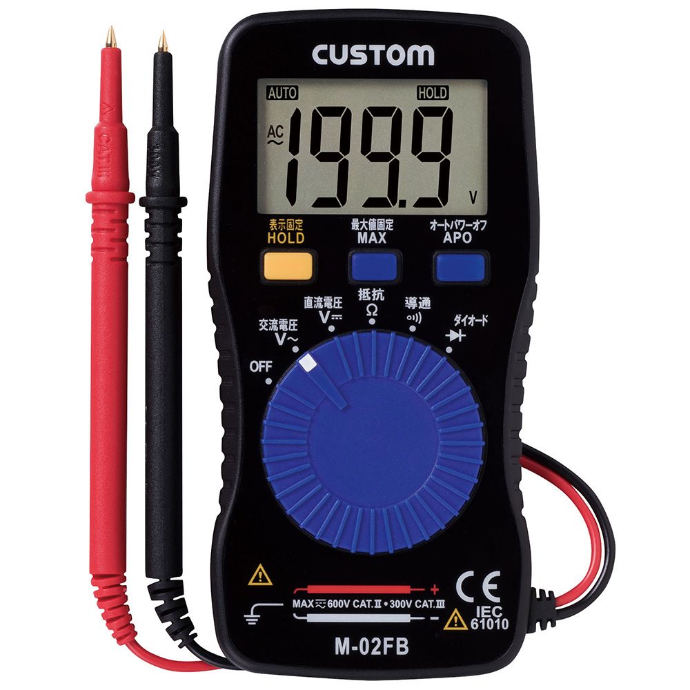 CUSTOM デジタルマルチメータ M-02FB