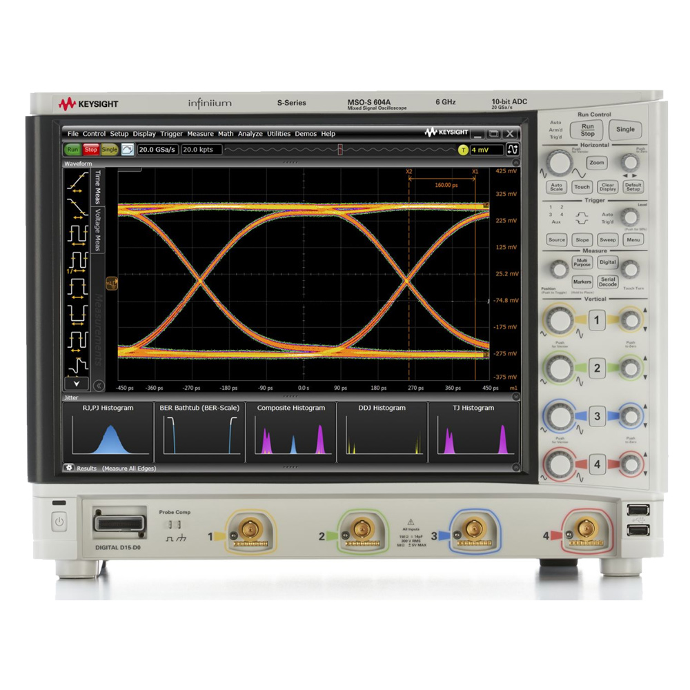 【お問合せ商品】Keysight  高解像度オシロスコープ:6 GHz,4アナログ&16デジタルch MSOS604A