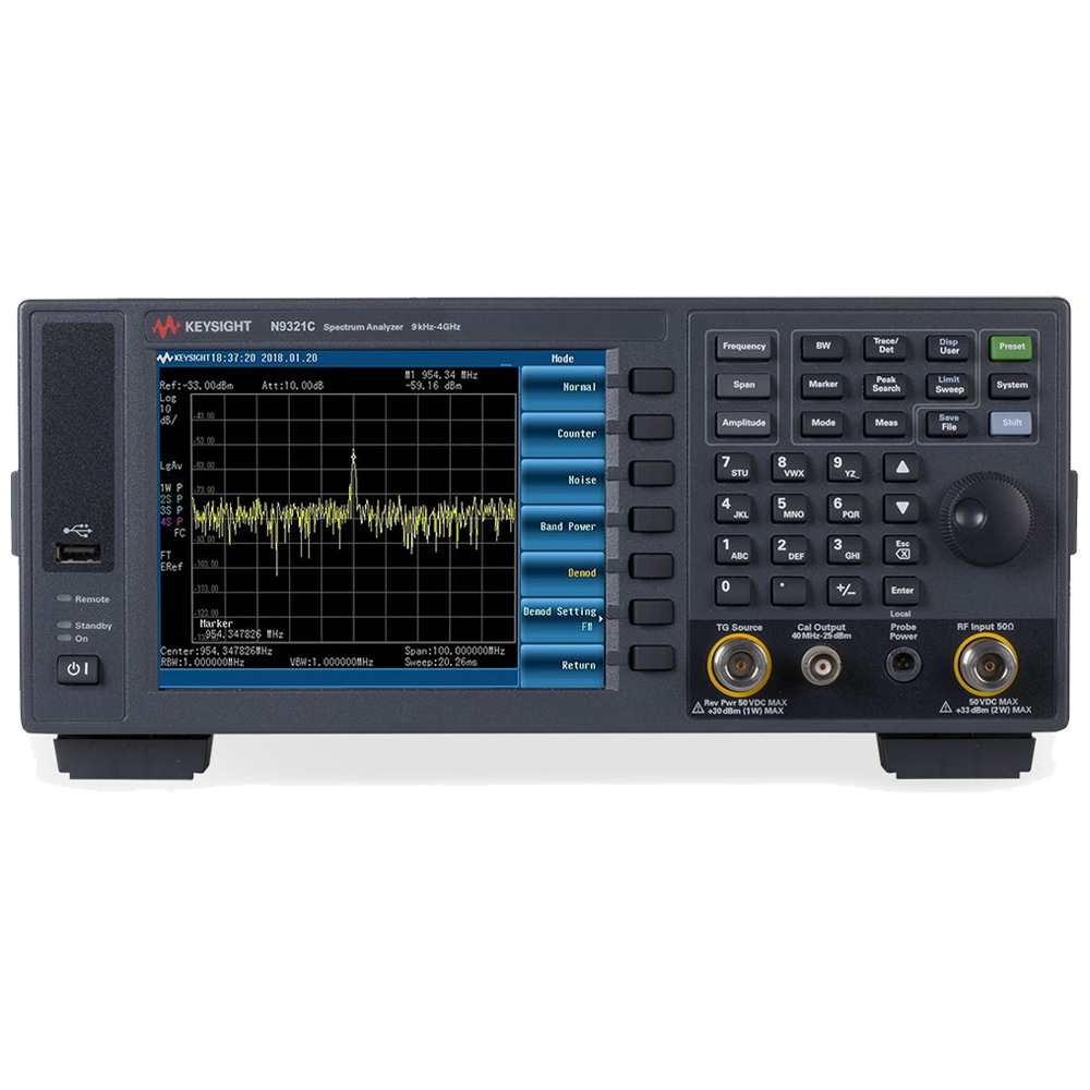【お問合せ商品】Keysight ベーシックスペクトラムアナライザ 9 KHz to 4 GHz N9321C