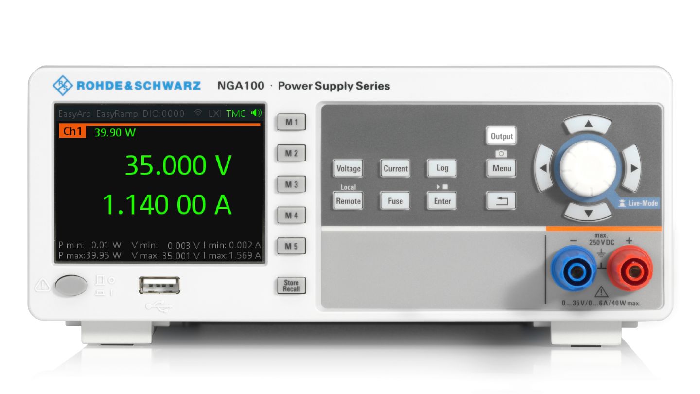 【お問合せ商品】R&S(R) 直流電源 1チャネル 40W 35V / 6A NGA101