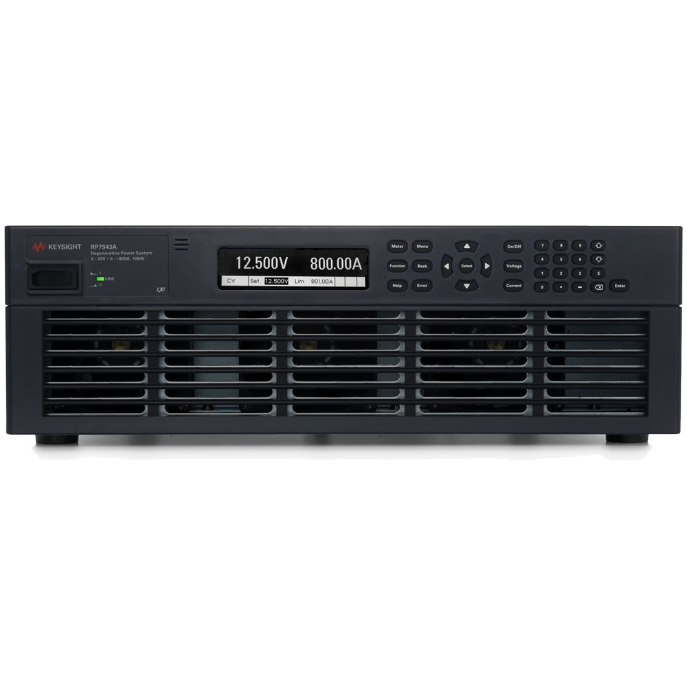 【お問合せ商品】Keysight  回生型双方向直流電源、20 V/±800 A、10 kW、408/480 VAC RP7943A