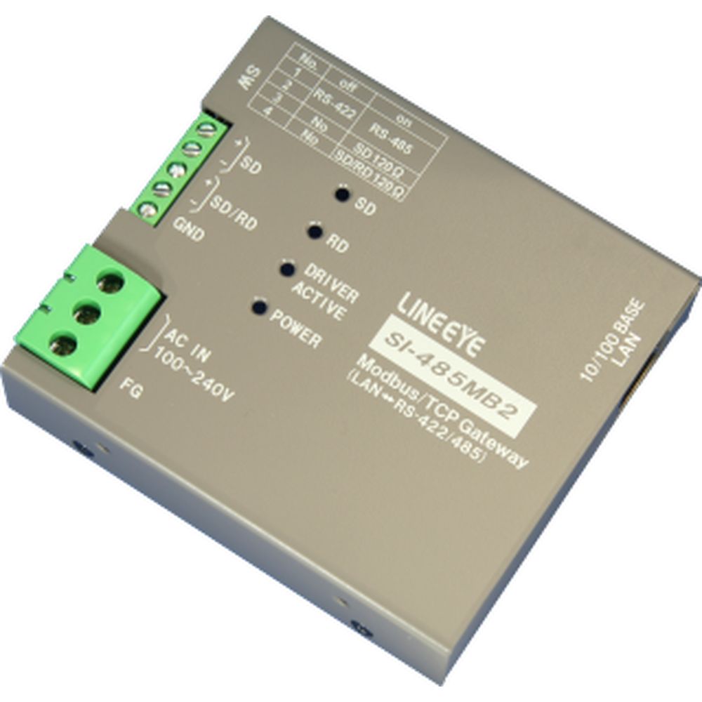 ラインアイ Modbus TCPゲートウェイ SI-485MB2