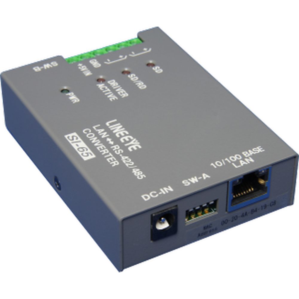ラインアイ インターフェースコンバータ (LAN <=> RS-422/485 ) SI-65