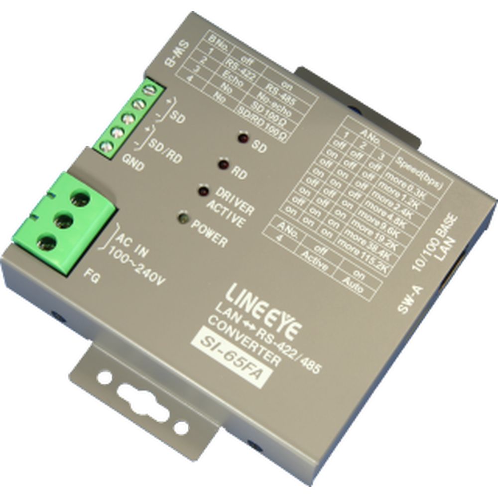ラインアイ インターフェースコンバータ (LAN対応) 壁掛けモデル SI-65FA-L
