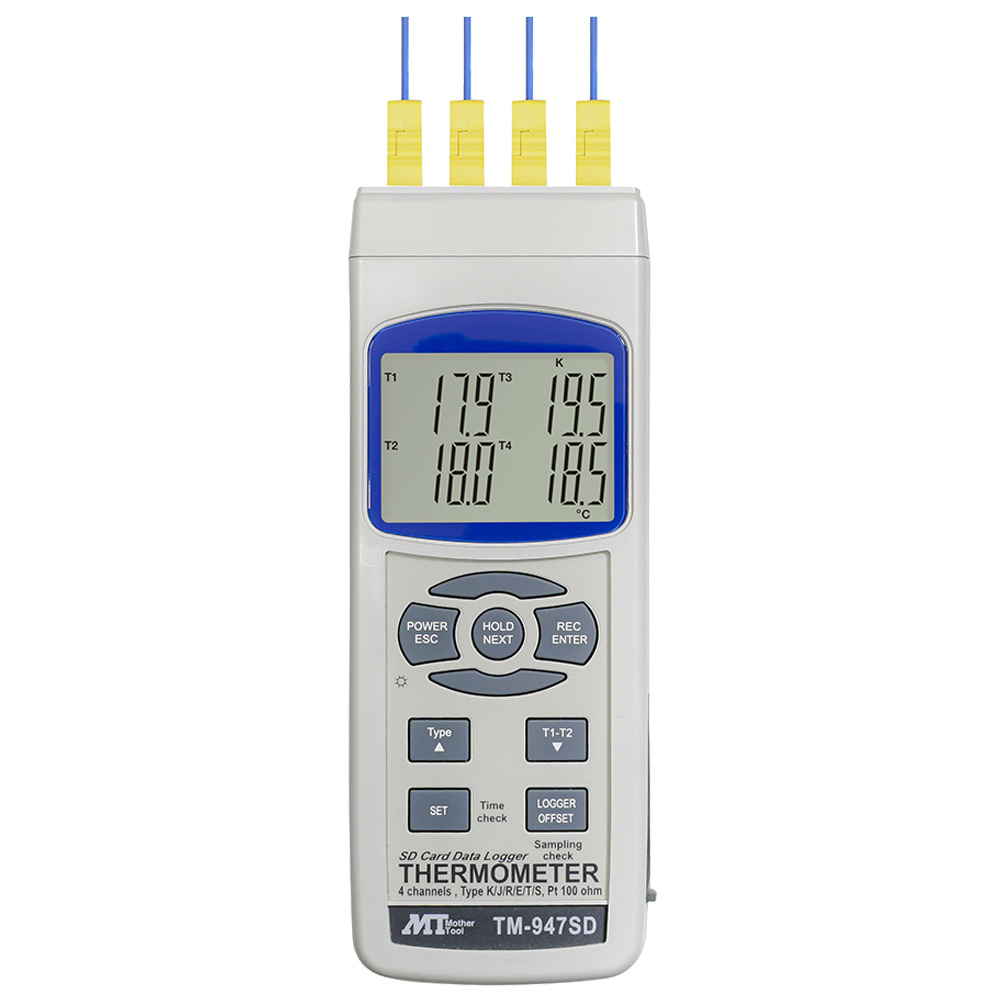【お問合せ商品】マザーツール データロガー4チャンネル温度計 TM-947SD