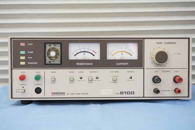 中古　菊水電子工業　AC低抵抗試験器　TOS6100　(管理番号：UKK-00540)