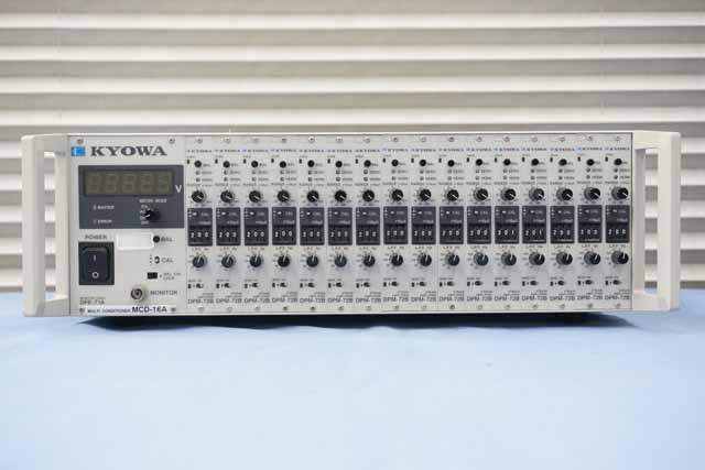 中古　共和電業　動ひずみ測定器　MCD-16A / DPM-71B(16台)　(管理番号：UKK-09811)